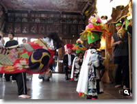 2008年 秋祭り 松原の獅子舞の写真①
