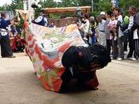 2011年 津田石清水神社 秋季例大祭 神野の獅子舞の写真②