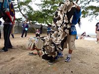 2011年 津田石清水神社 秋季例大祭 西町の獅子舞の写真③