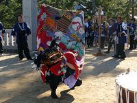 2013年 津田石清水神社 秋季例大祭 獅子舞の写真⑦