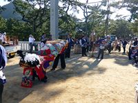 2013年 津田石清水神社 秋季例大祭 獅子舞の写真⑧