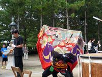 2016年 津田石清水神社 秋季例大祭 松原の獅子舞の写真